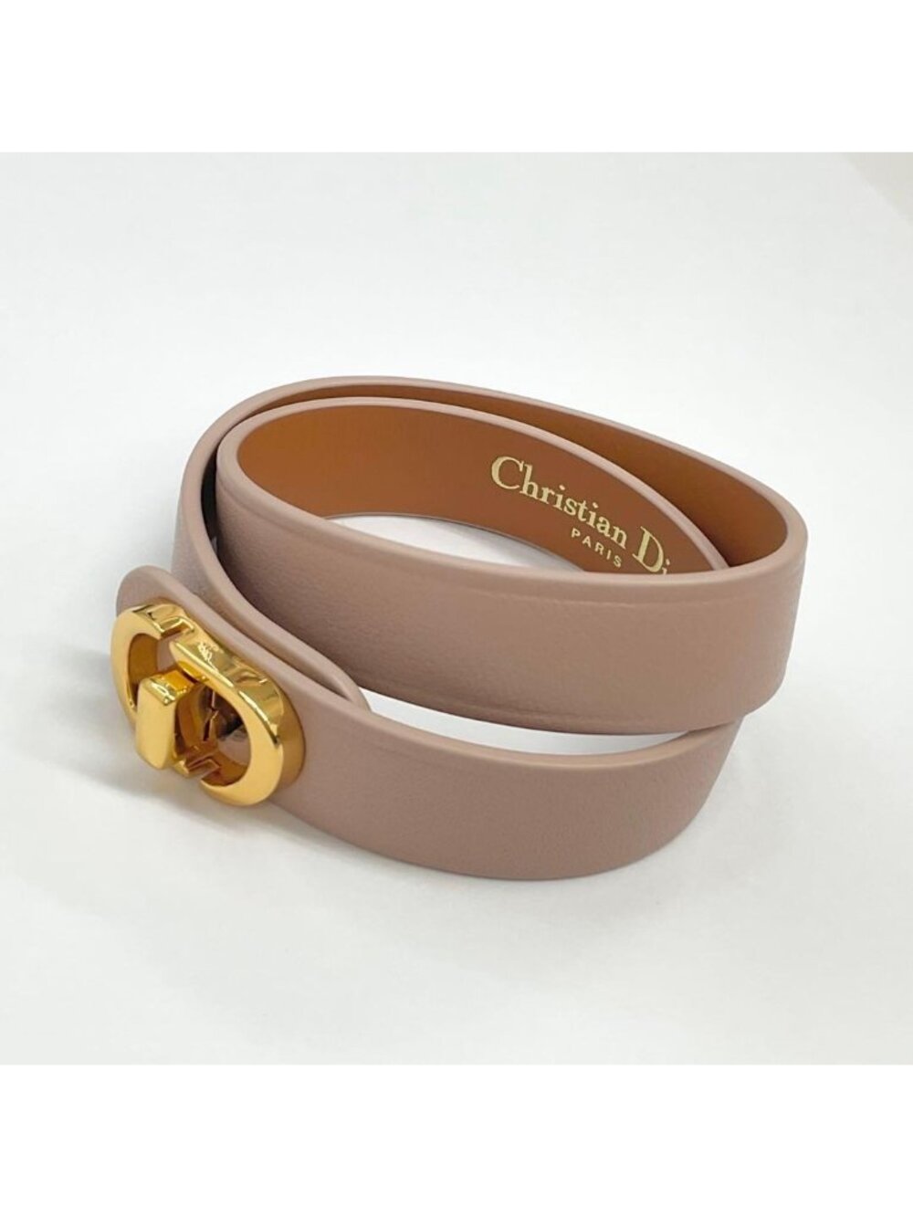 Dior 30 Montaigne CD Logo Leather Bracelet